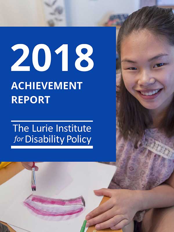 Cover of Lurie Institute 2018 Achievement Report