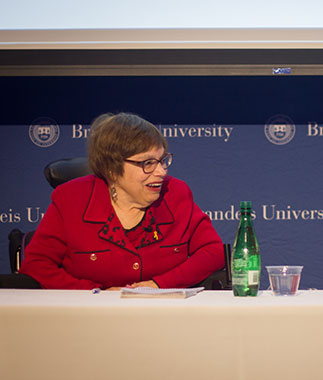 Judy Heumann, disability activist, during Brandeis event
