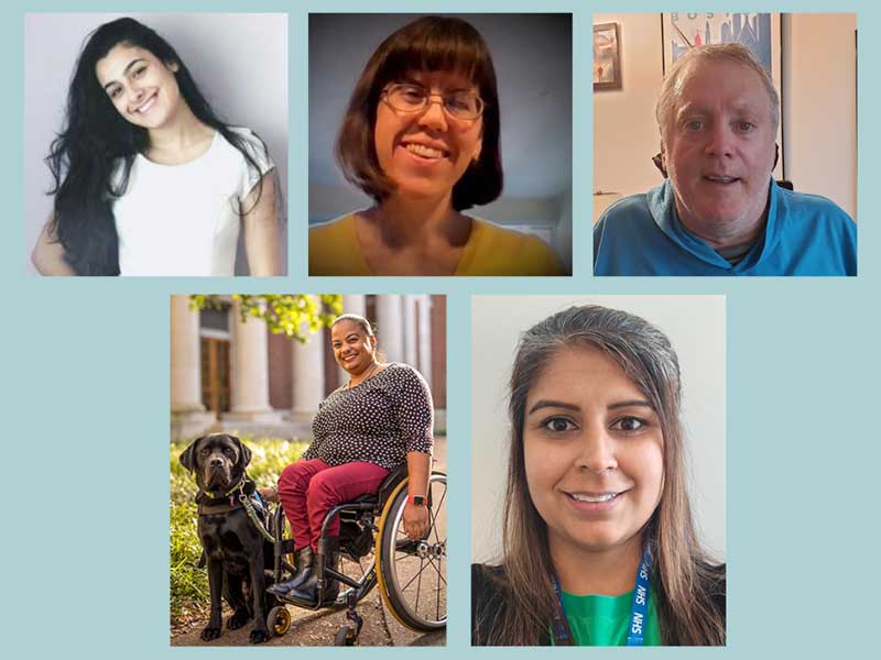 From left to right, Taline, Maggie, Dennis, Anjali, and Sonya.